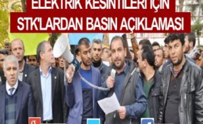 Elektrik Kesintileri İçin STK'lardan Basın Açıklaması