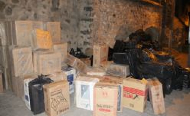 Siverek’te 300 Bin Paket Kaçak Sigara Ele Geçirildi.