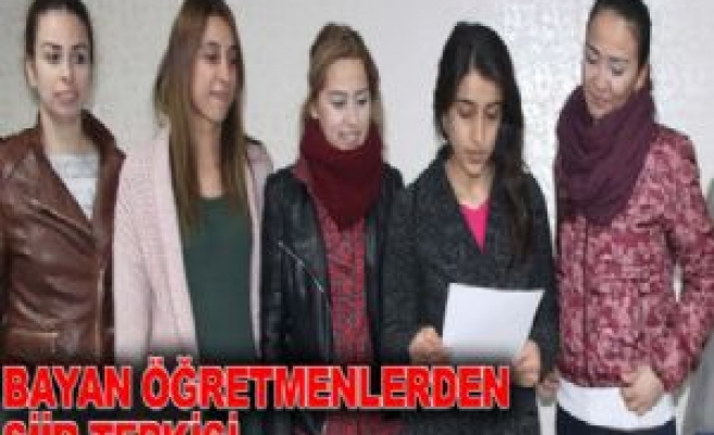 BAYAN ÖĞRETMENLERDEN ÇALIŞAN KADIN ŞİİRİNE TEPKİ