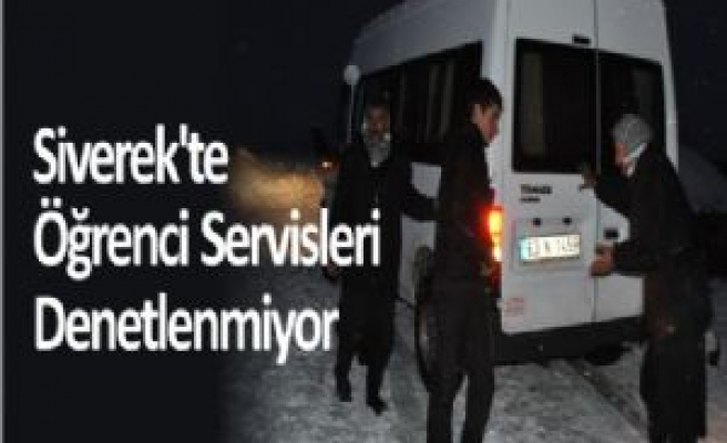 Siverek'te Öğrenci Servisleri Denetlenmiyor