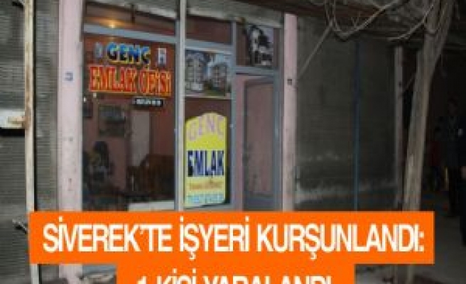 Siverek'te İşyeri Kurşunlandı: 1 Yaralı 