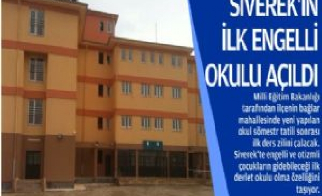 Siverek'te İlk Engelli Okulu Açıldı