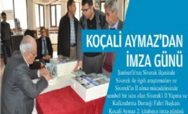 KOÇALİ AYMAZ'DAN İMZA GÜNÜ