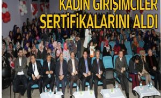 Kadın Girişimciler Sertifikalarını Aldı