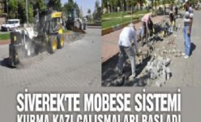 SİVEREK'TE MOBESE SİSTEMİ KURMA KAZI ÇALIŞMALARI BAŞLADI