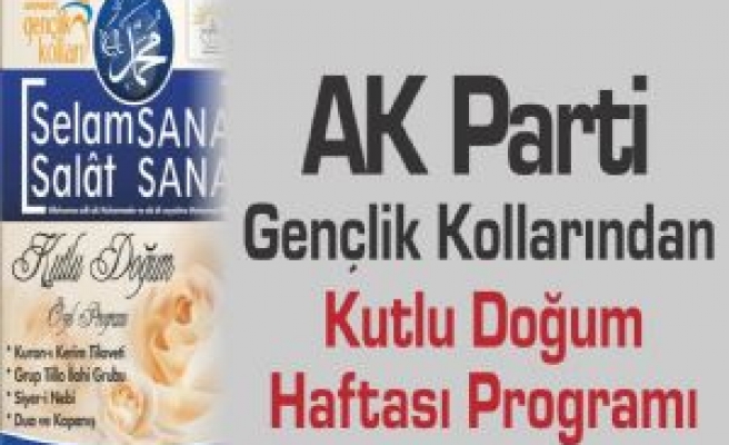 AK Parti Gençlik Kollarından Kutlu Doğum Haftası Programı