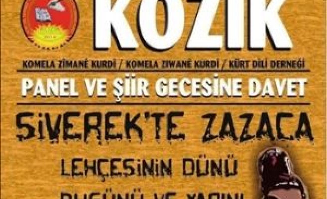 Siverek'te Zazaca Şiir Gecesi