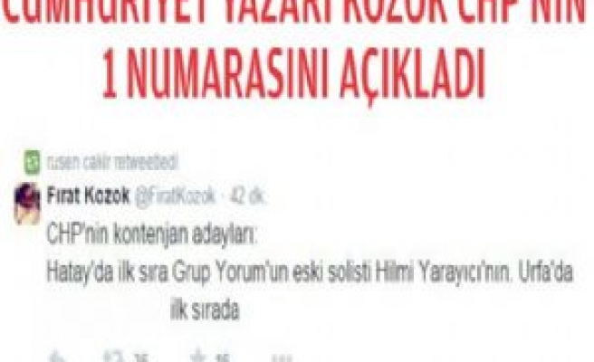 Cumhuriyet Yazarı CHP'nin Urfa'daki 1 Numarasını Açıkladı