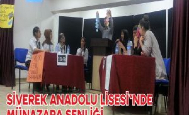 Siverek Anadolu Lisesi Öğrencilerinden Münazara Yarışması