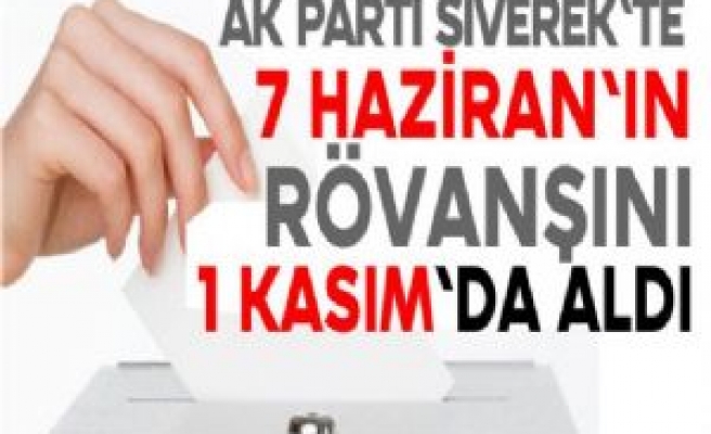 AK Parti Siverek'te 7 Haziran'ın Rövanşını 1 Kasım'da Aldı