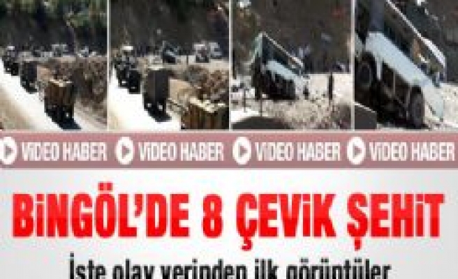 Bingöl'de mayınlı tuzak: 8 polis şehit