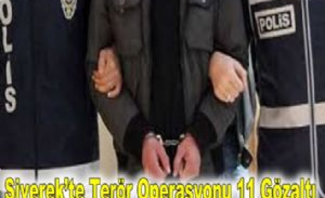 Siverek'te Terör Operasyonu 11 Gözaltı