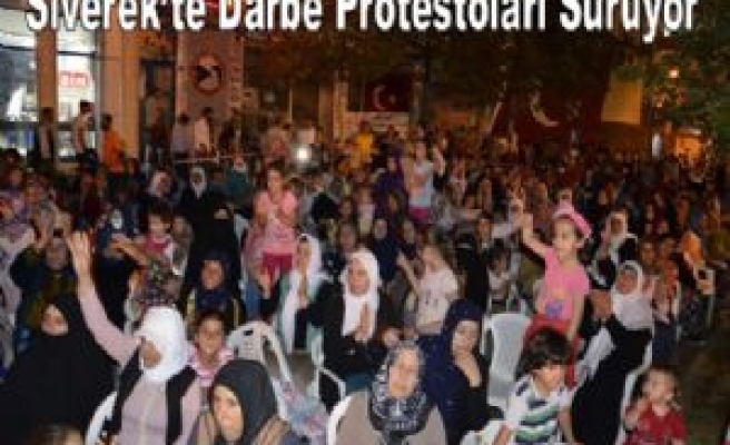 Siverek'te Darbe Protestoları Sürüyor