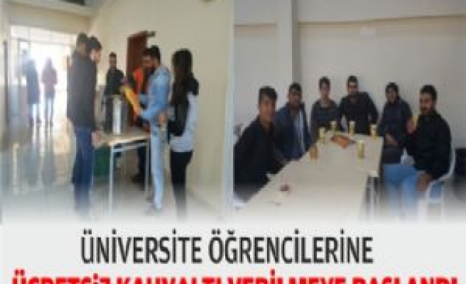 Üniversite Öğrencilerine Ücretsiz Kahvaltı