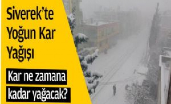 Siverek'te Yoğun Kar Yağışı [Foto Galeri] 