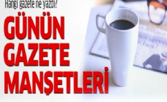 Gazete manşetleri 