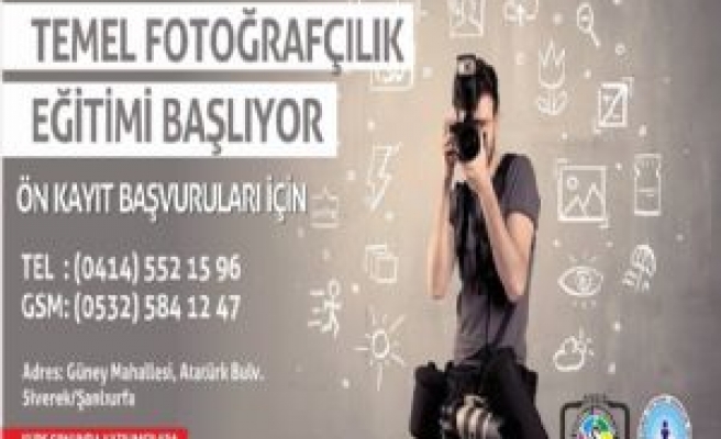 Siverek'te Temel Fotoğraf Eğitimi Verilecek 