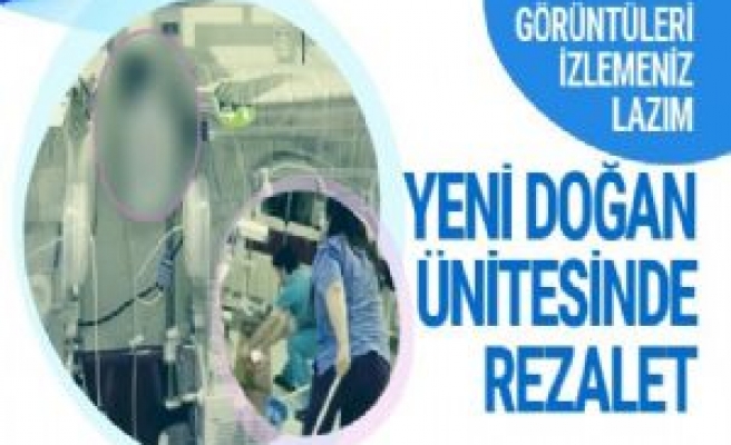 Urfa'da Hastanenin yeni doğan servisine fare girdi!