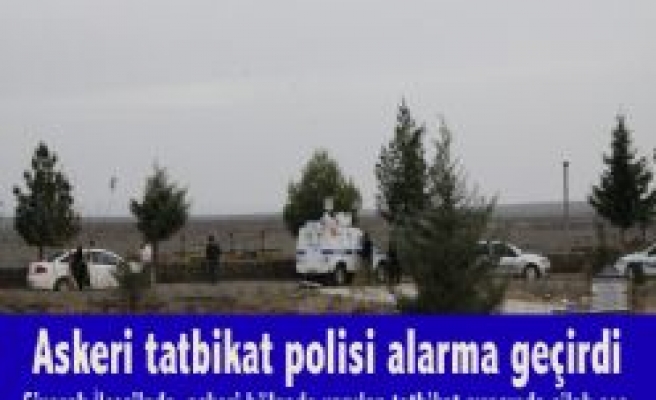 Askeri tatbikat polisi alarma geçirdi