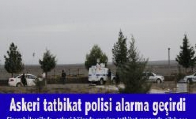 Askeri tatbikat polisi alarma geçirdi