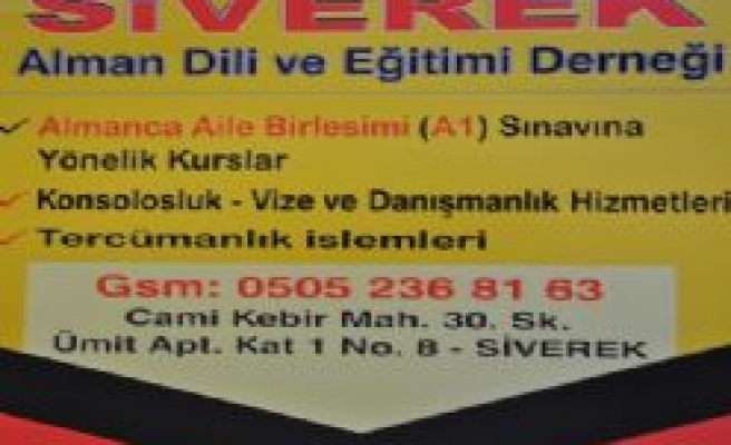 Almanca Dili Siverek'te gelişiyor