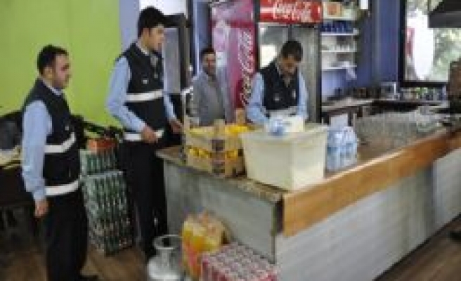 Siverek'te Aile Çay Bahçelerinde Zabıta Denetimi