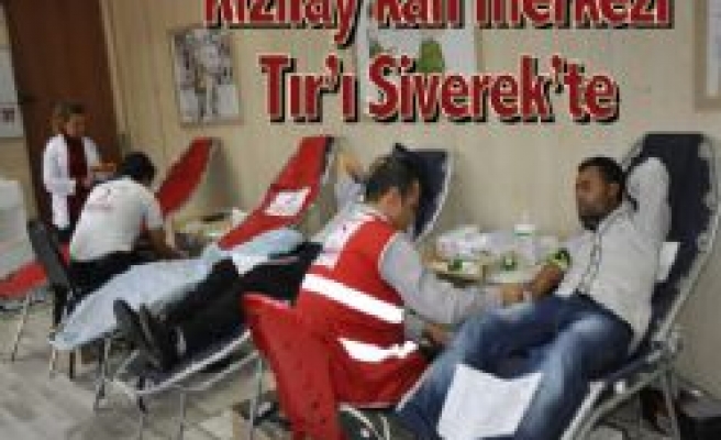 Kızılay kan merkezi Tır'ı Siverek'te 