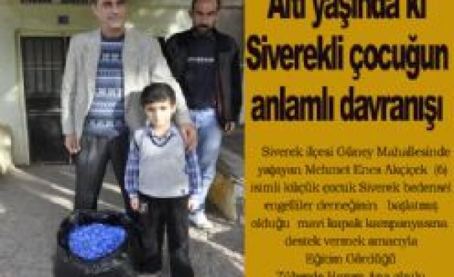 Altı yaşında ki Siverekli çocuğun anlamlı davranışı