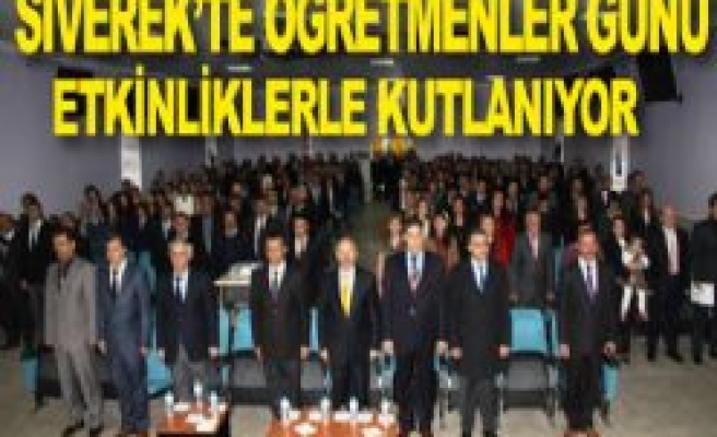 Siverek'te 24 Kasım Öğretmenler Günü Kutlandı