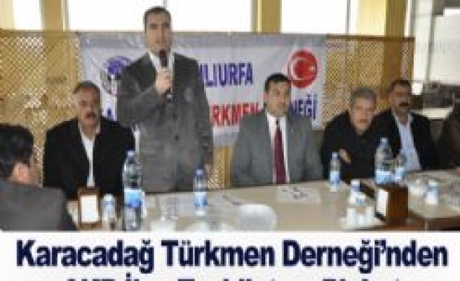 Karacadağ Türkmen Derneği AKP İlçe Teşkilatına Plaket