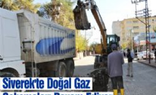 Siverek'te Doğal Gaz Çalışmaları Devam Ediyor