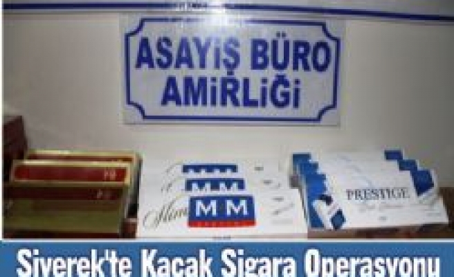 Siverek'te kaçak sigara operasyonu 