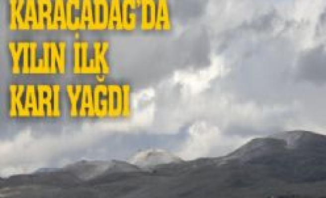 Karacadağ'a yılın ilk karı yağdı