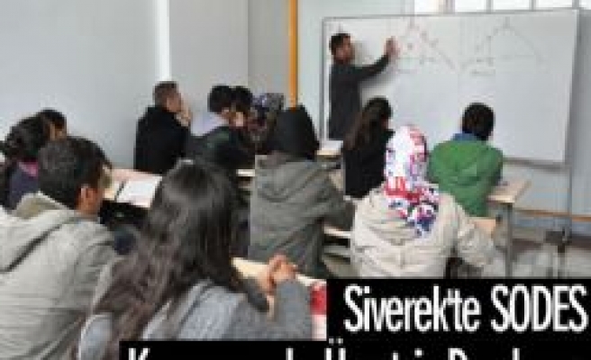 Siverek'te SODES Kapsamında Özel Dershane