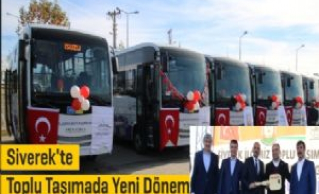 Siverek'te Toplu Taşımada Yeni Dönem
