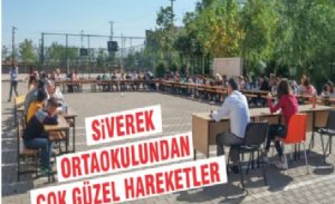 Siverek Ortaokulundan Çok Güzel Hareketler