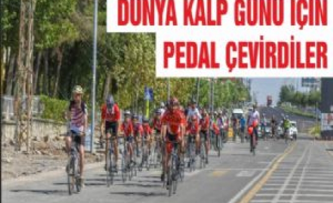 Bisikletçiler Dünya Kalp Günü İçin Pedal Çevirdi