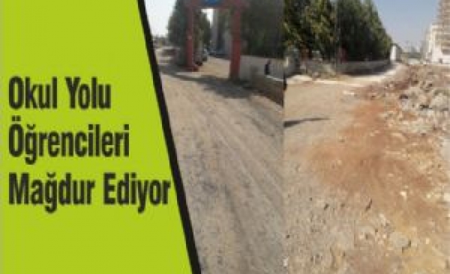 Okul Yolu Öğrencileri Mağdur Ediyor 