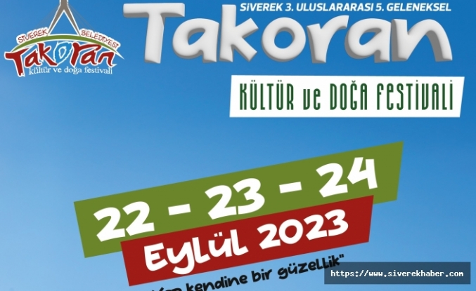 Takoran Kültür ve Doğa Festivali programı belli oldu