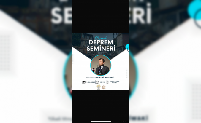 Siverek’te deprem bilinçlendirme semineri düzenlenecek