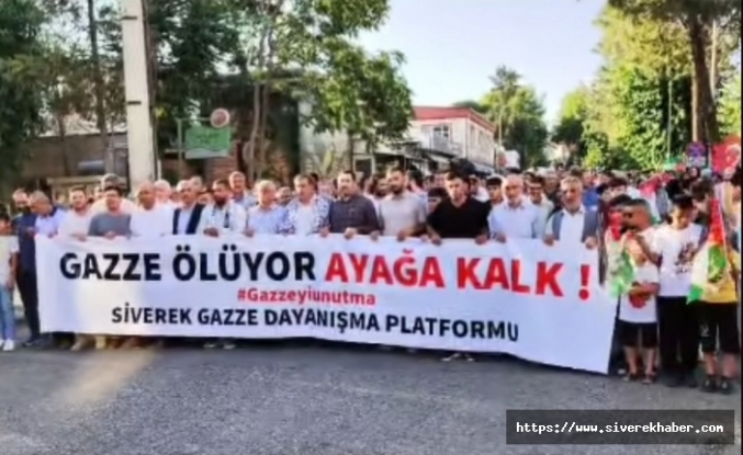 Siverek’te Gazze İçin Yürüyüş: “Zulüm Varsa Direniş Farzdır.