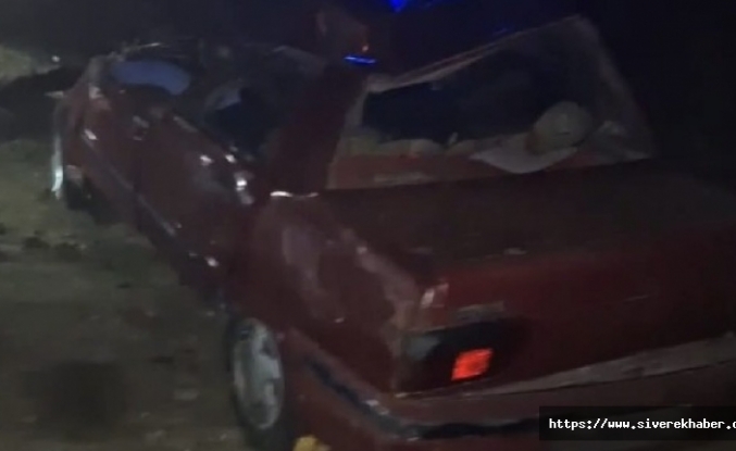 Siverek-Çermik kara yolunda otomobil şarampole uçtu: 1 Ölü