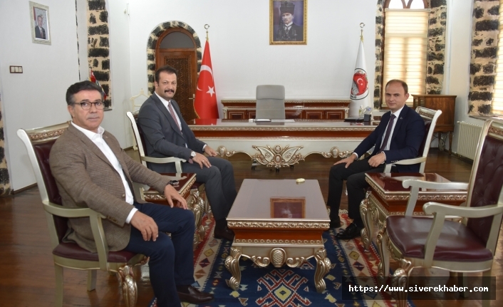 Başkan Bucak'tan göreve başlayan Kaymakam Sak'a ziyaret