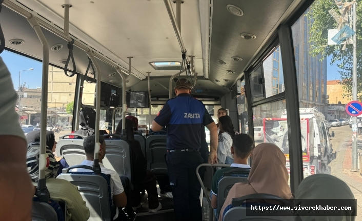 Siverek'te zabıta ekiplerinden özel halk otobüslerine denetim