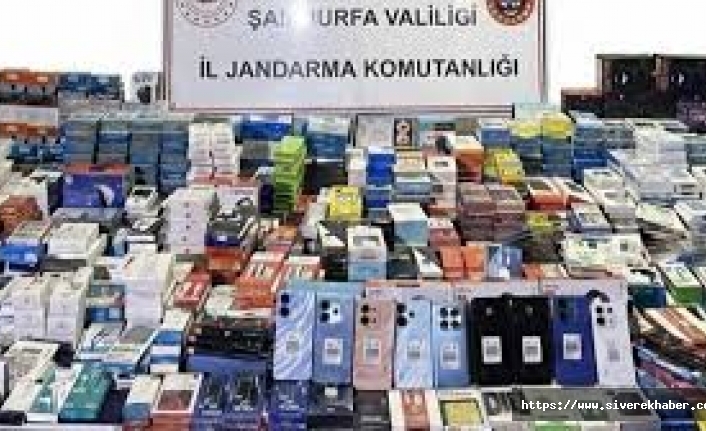 Şanlıurfa binlerce elektronik eşya ele geçirildi!