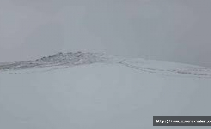 Karacadağ'da yoğun kar yağışı ve sis etkili oluyor