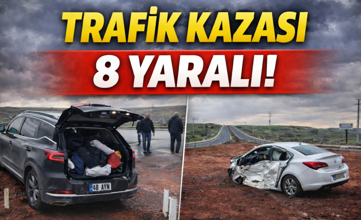 Siverek’te iki otomobil çarpışması sonucu 9 kişi yaralandı