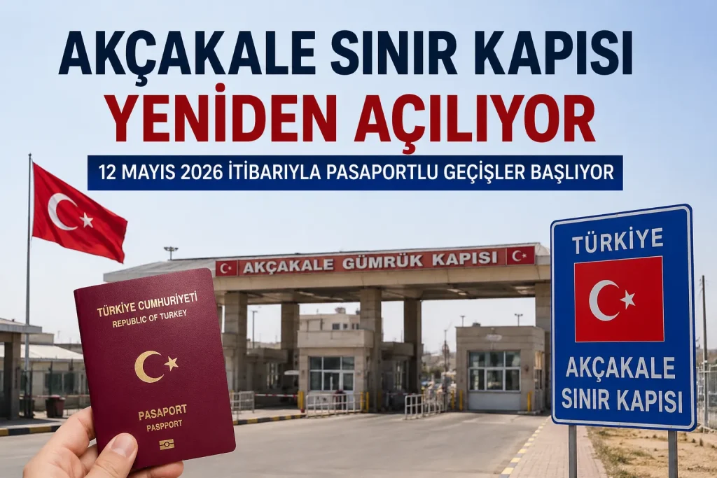 Akçakale Sınır Kapısı Yeniden Açılıyor Suriye’ye Pasaportlu Geçişler Başlıyor