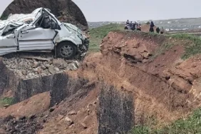 Siverek'te Feci Olay Araç Uçuruma Yuvarlandı 1 ölü