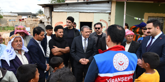 Vali Hasan Şıldak Viranşehir’de İncelemelerde Bulundu Fırtına Hasarı Tespit Ediliyor